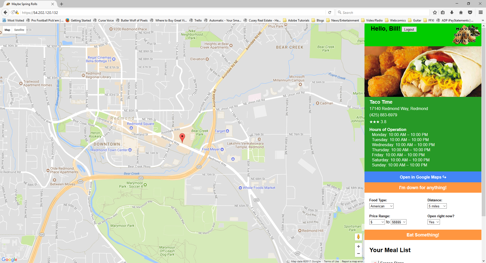 Maybe Spring Rolls - Map With Taco Time